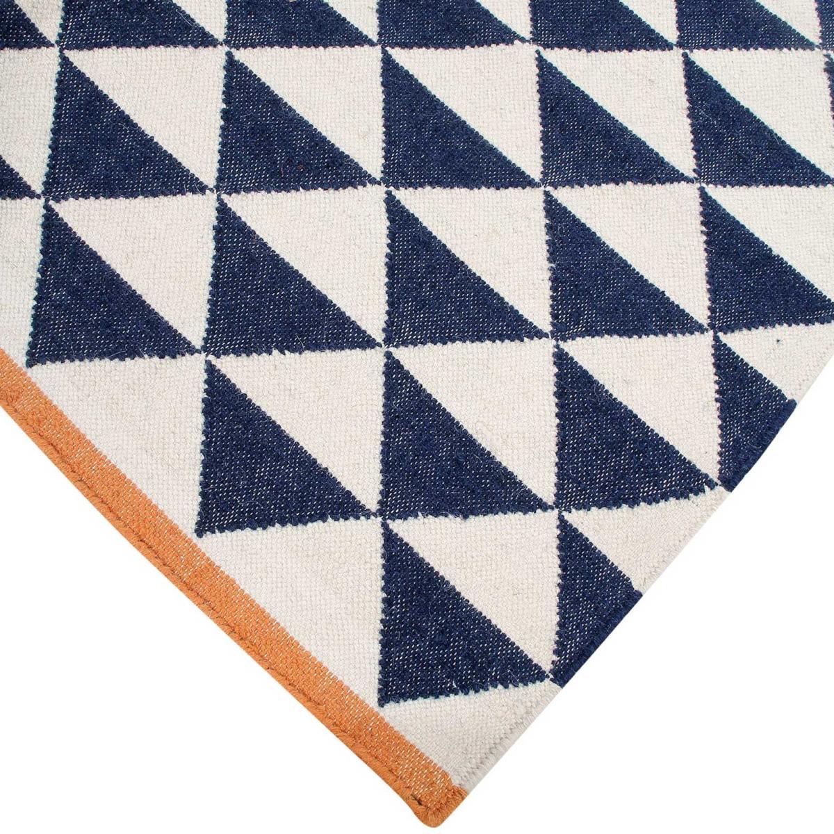 Blue Shards rugs by Ana & Noush in Blue Orange and White – image 2