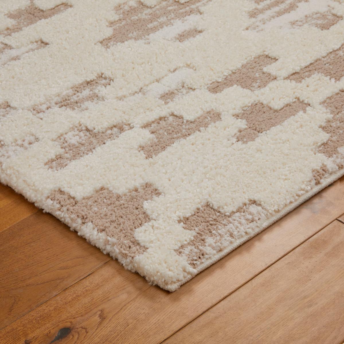 Tribal 5090W Aztec Shaggy Rug in Beige Ivory200x285cm – image 3