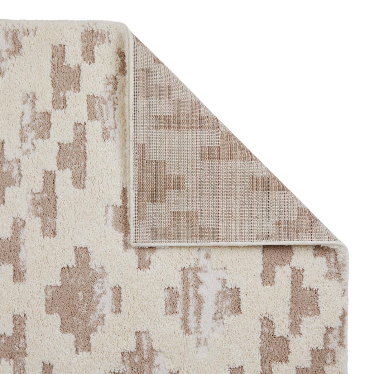 Tribal 5090W Aztec Shaggy Rug in Beige Ivory200x285cm – image 4