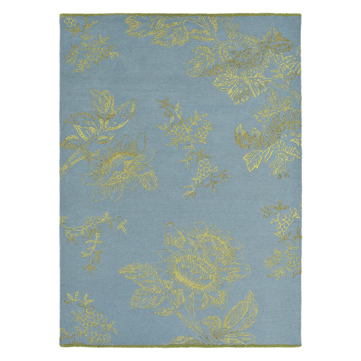 Tonquin Gold Floral Wool Rugs 37008 by Wedgwood in Light Blue 170x240cm – image 5