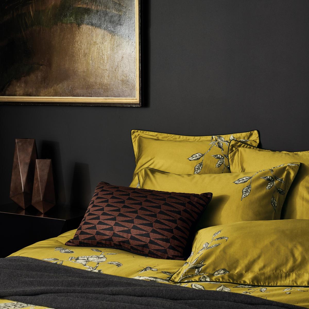 Darnley Toile Bedding by Zoffany in Tiger Eye Yellow65x65cm – image 2