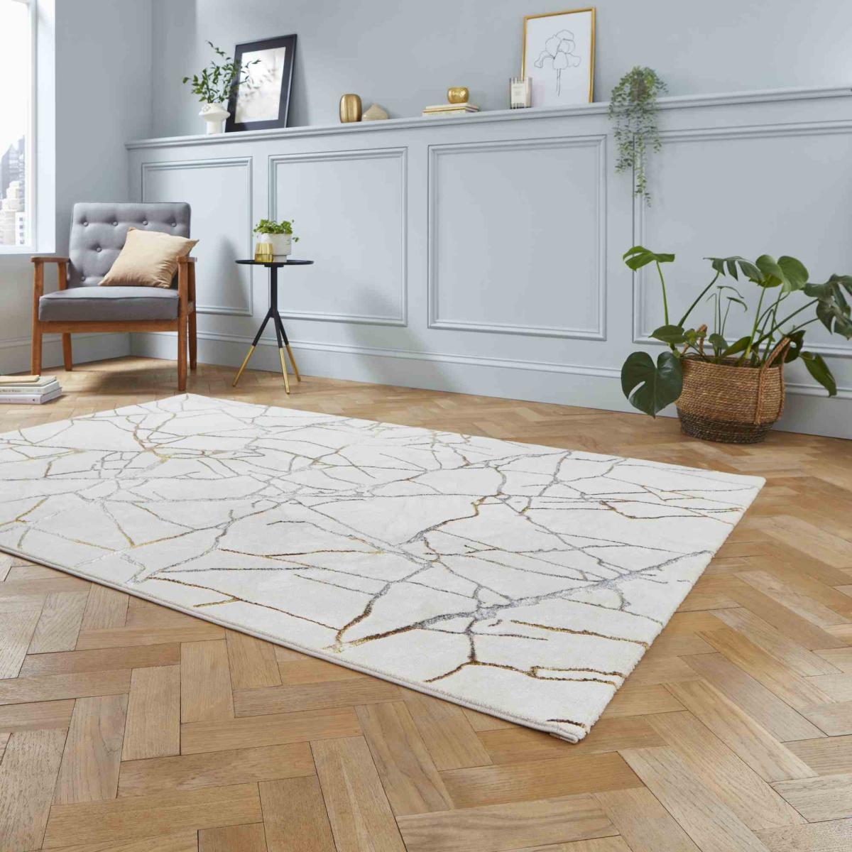 Creation G2848 Abstract Rugs in Ivory Gold&nbsp;160x230cm – image 2