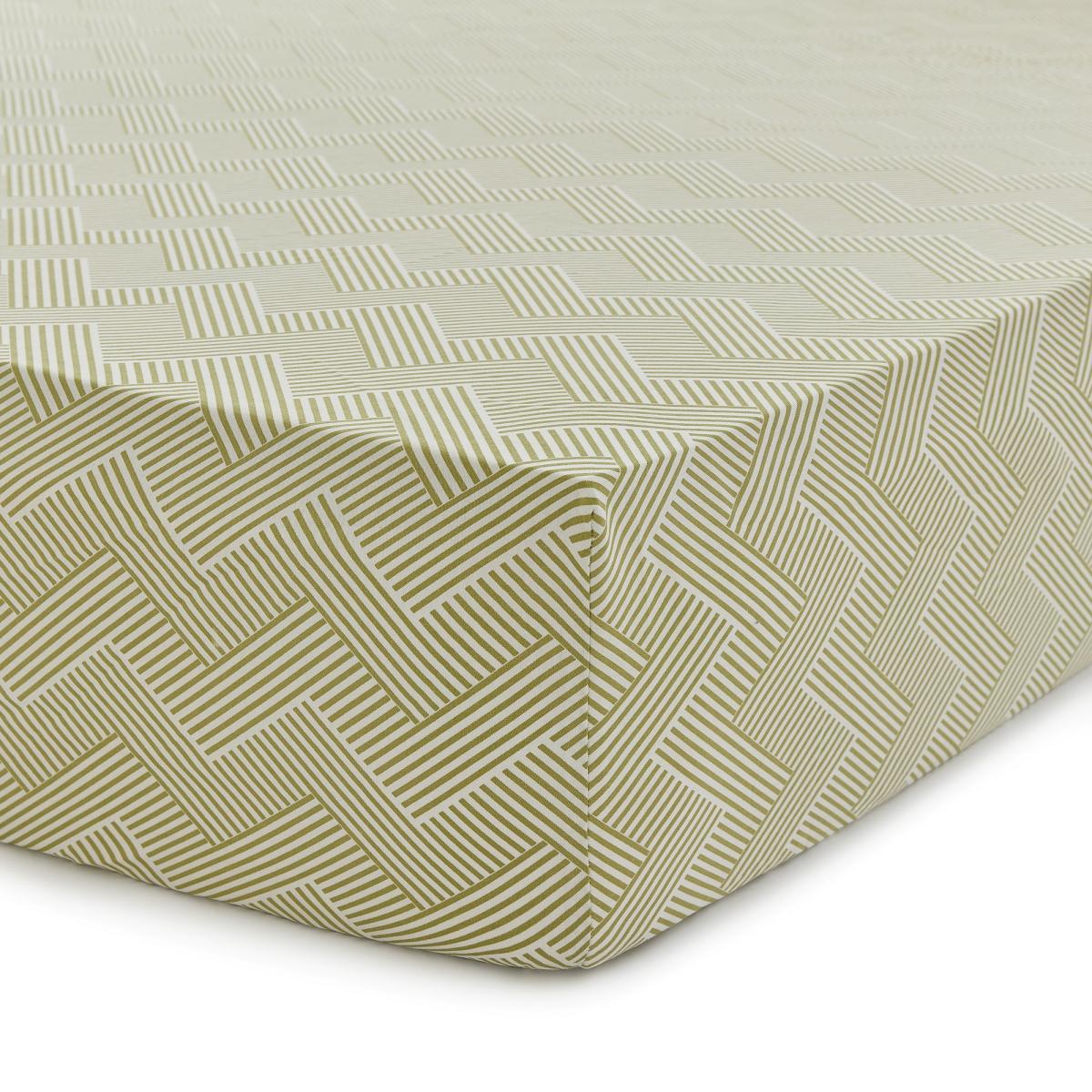 Palm House Fitted Sheet by Sanderson in Botanical Green 135x190cm – image 2