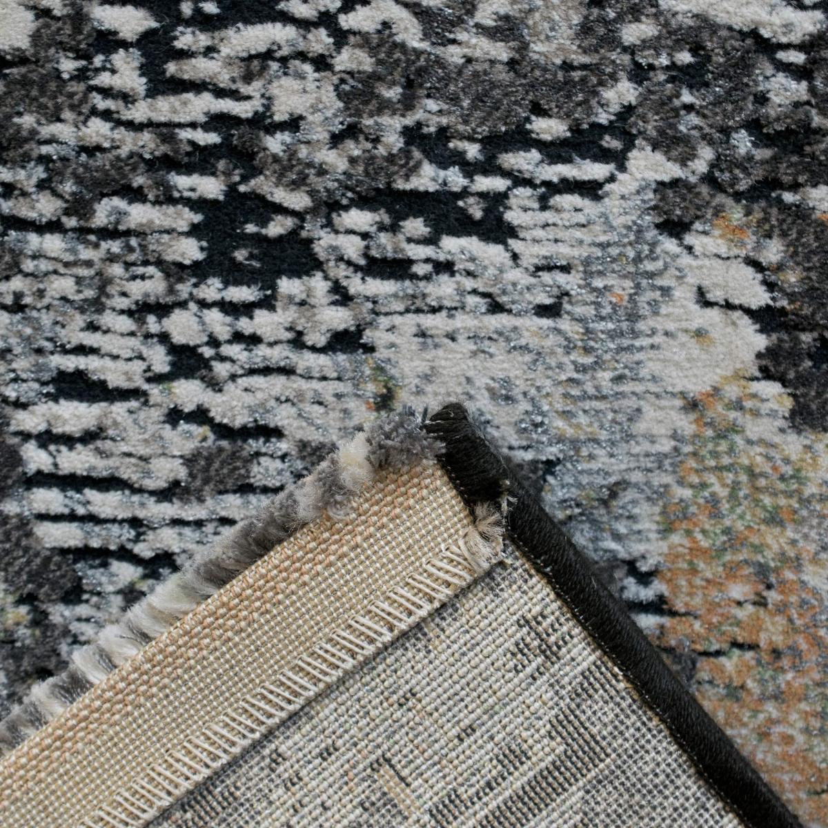 Canyon Abstract Modern Rugs 52023 3535 in Black – image 2