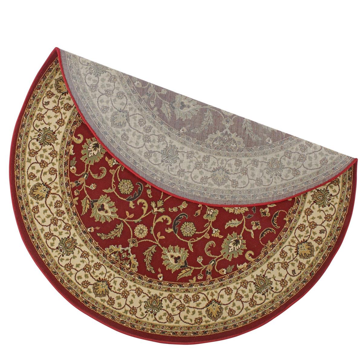 Kendra Traditional Round Circle Rug 137 R in Red&nbsp;120x120cm – image 4