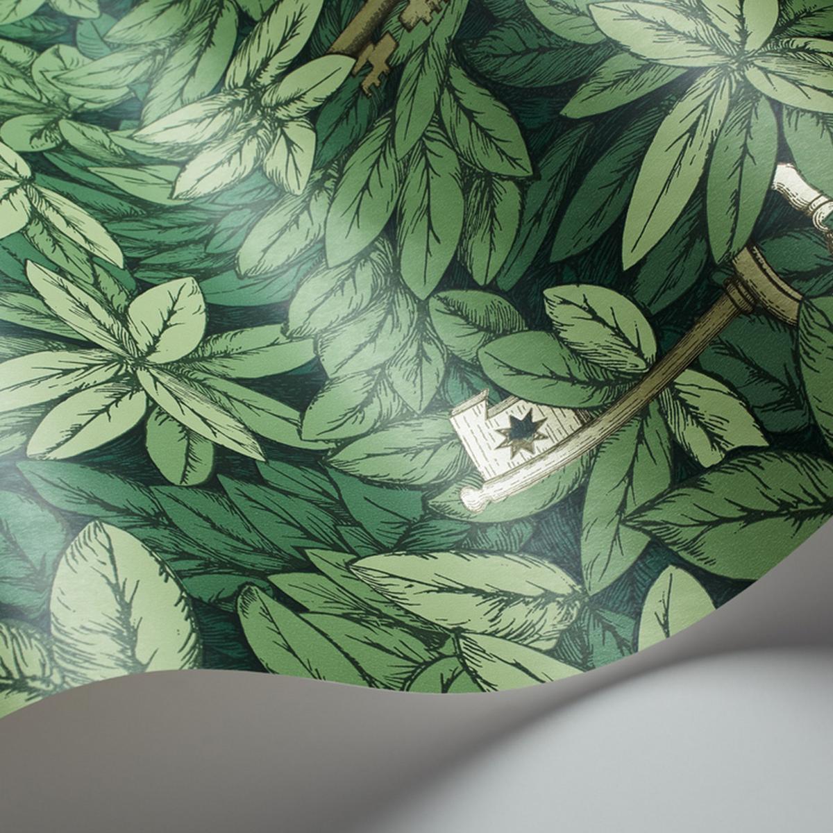Chiavi Segrete Wallpaper 26050 by Cole & Son in Leaf Green Roll – image 2
