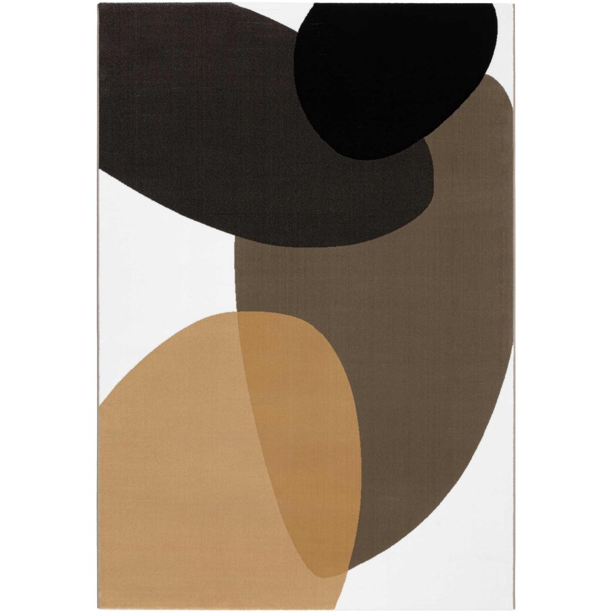 Tiago 47001 AF102 Geometric Rugs in Green Camel – image 3