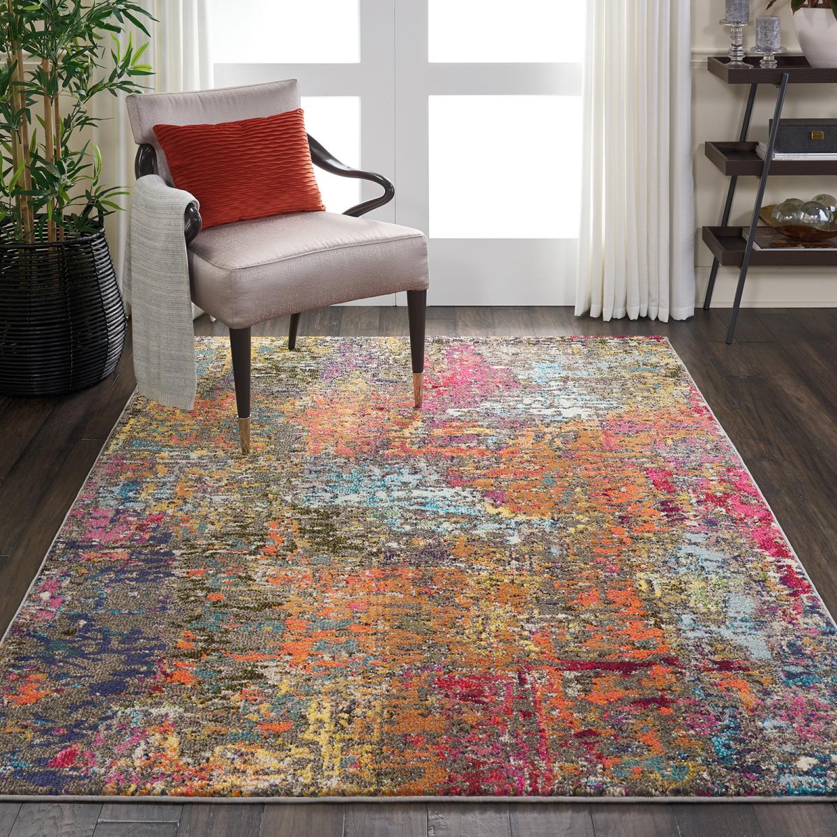 Celestial Modern Abstract Rugs CES14 SUNST by Nourison 160x221cm – image 1