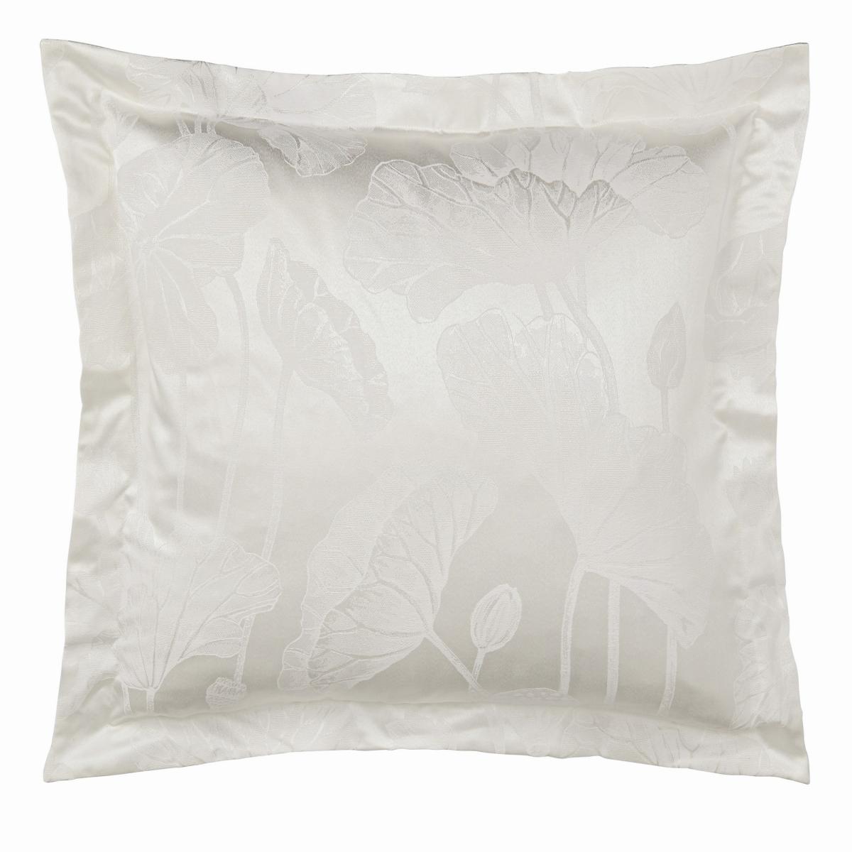 Lotus Leaf Jacquard Bedding by Sanderson in Ivory White&nbsp;230x220cm – image 5