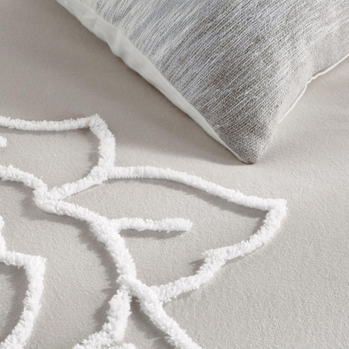 Chenille Rose Cotton Bedding by Peri Home in Grey&nbsp;230x220cm – image 4