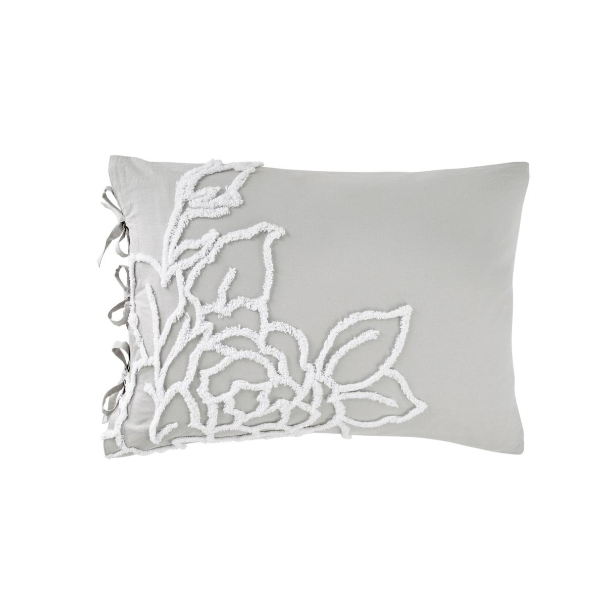 Chenille Rose Cotton Bedding by Peri Home in Grey&nbsp;230x220cm – image 5