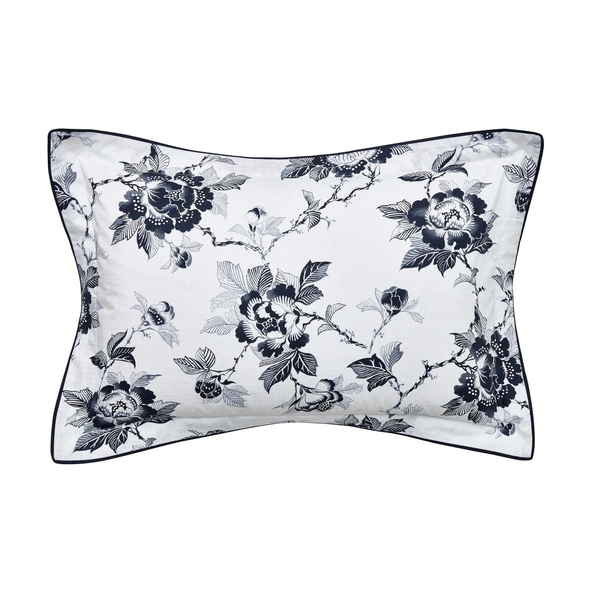 Oka Floral Cotton Bedding in Midnight Blue&nbsp;65x65cm – image 3