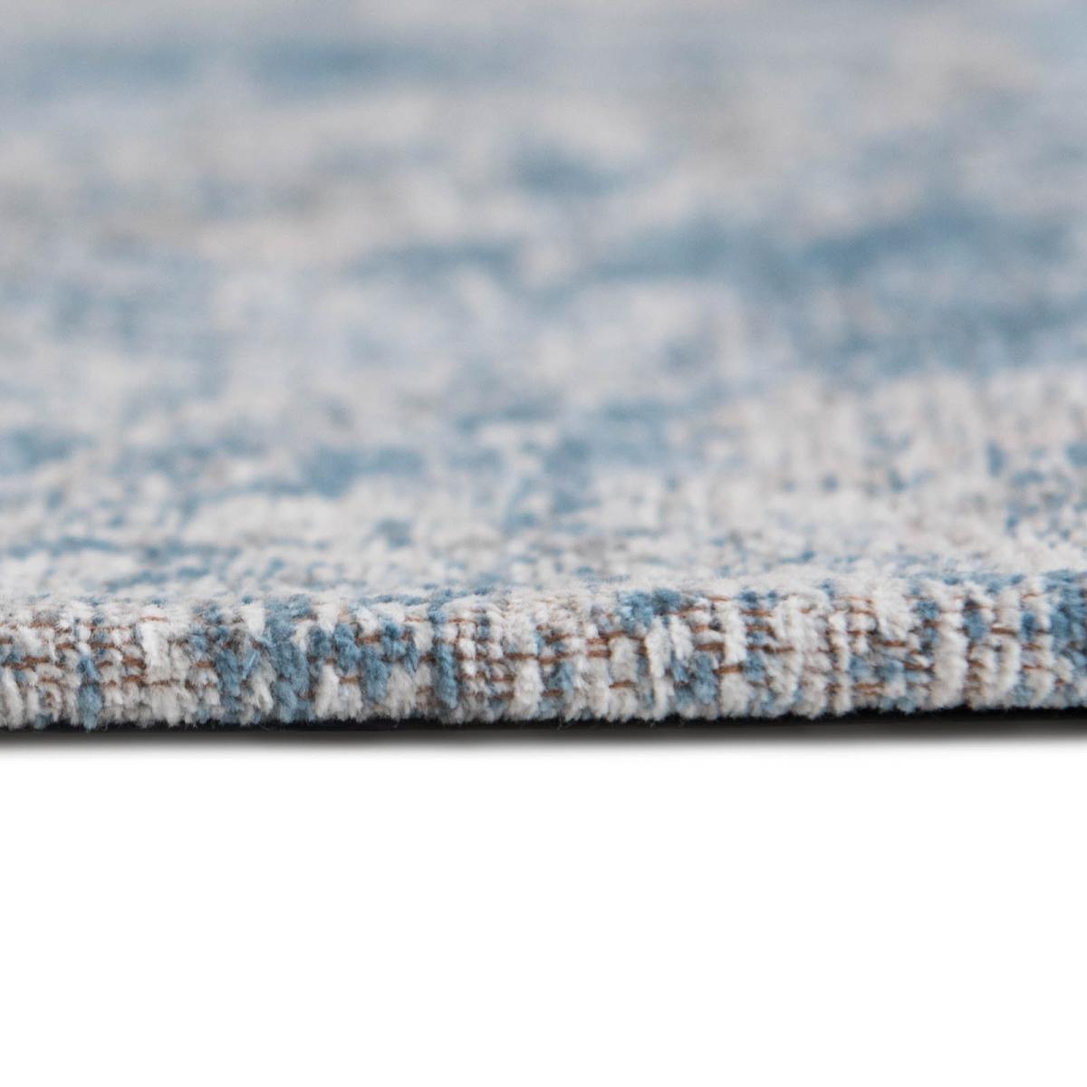 Fading World Babylon Rugs 8545 Alhambra Modern Blue Cream Rug by Louis De Poortere 200x280cm – image 3