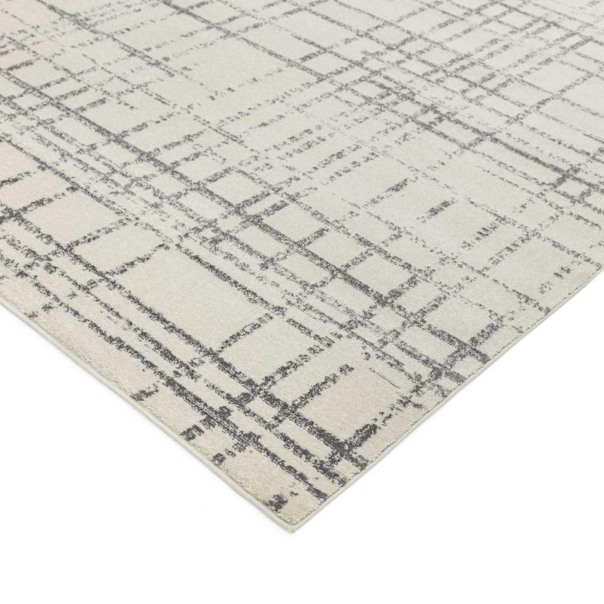 Nova Grid Geometric Rugs NV31in Grey 200x290cm – image 4