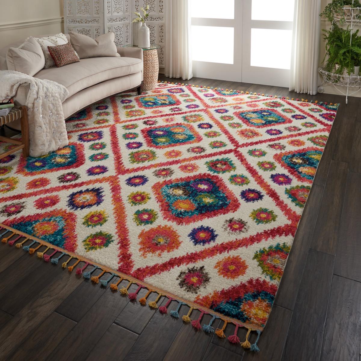 Nomad Rugs NMD03 by Nourison in Ivory Pink – image 1
