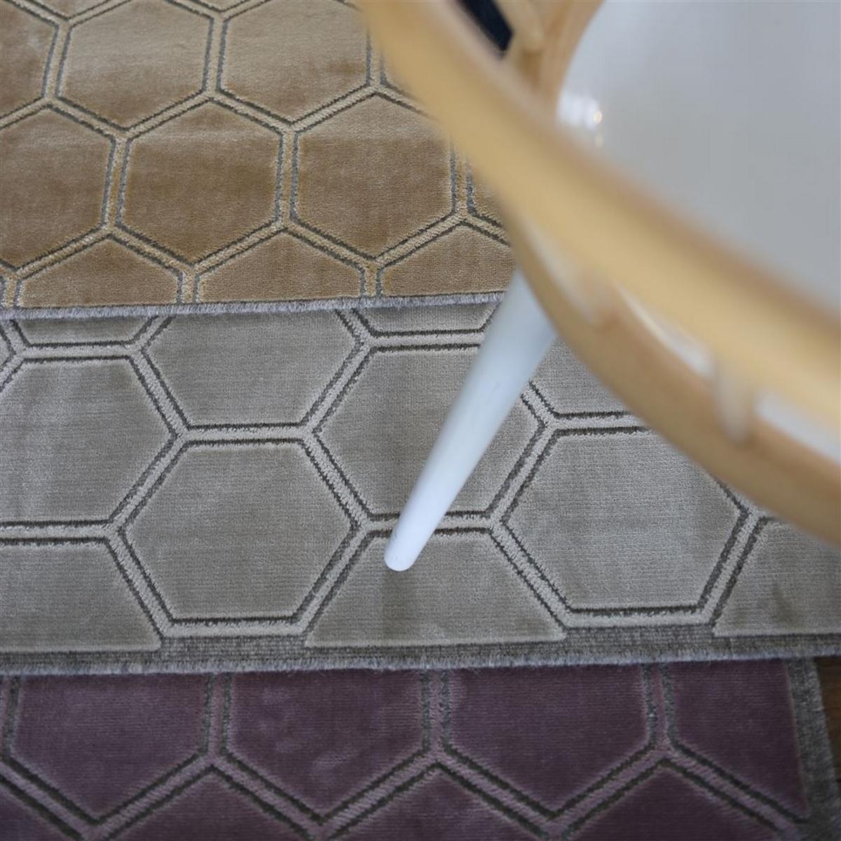 Manipur Geometric Hexagon Rugs in Hemp Beige by Designers Guild – image 4