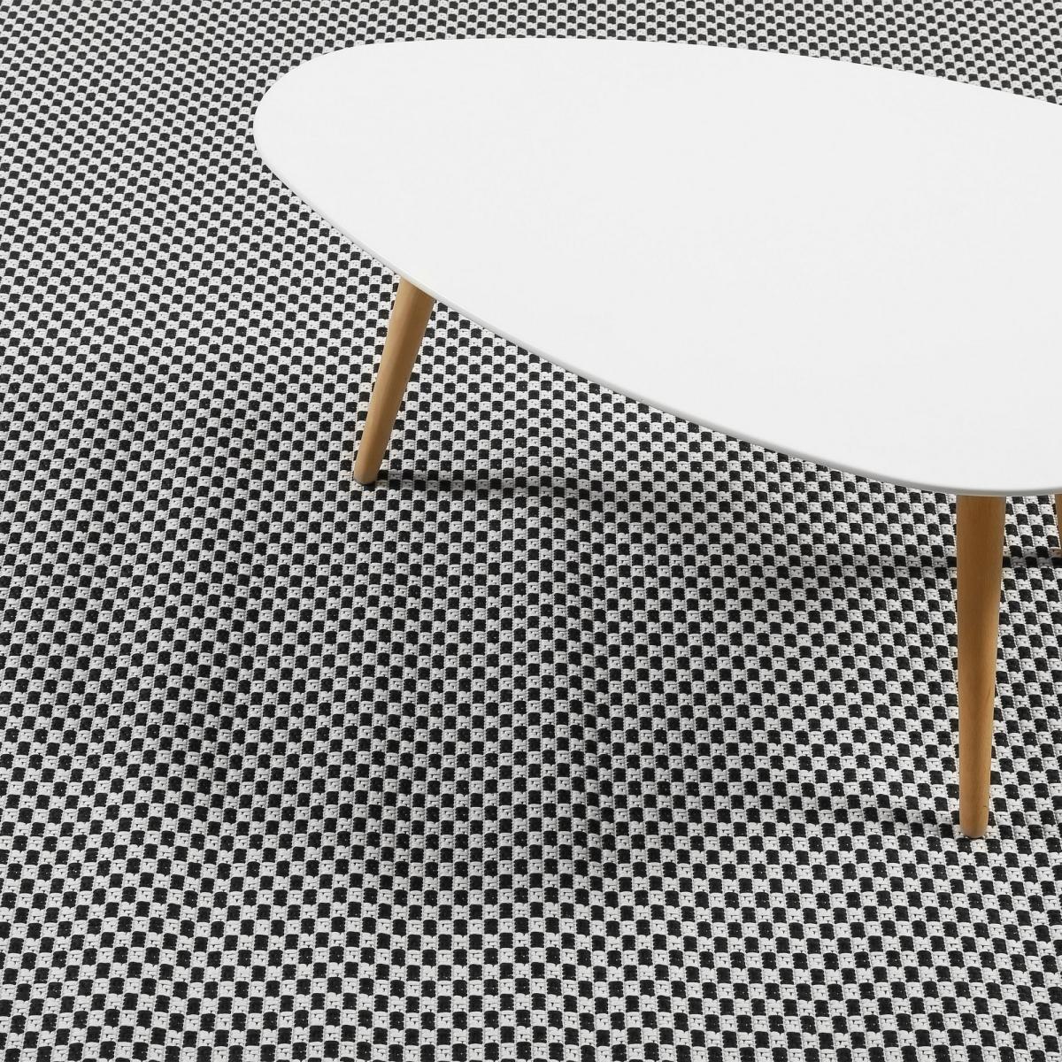 Raccoon 22557 960 Indoor Outdoor Geometric Black White Rug&nbsp;80x150cm – image 2