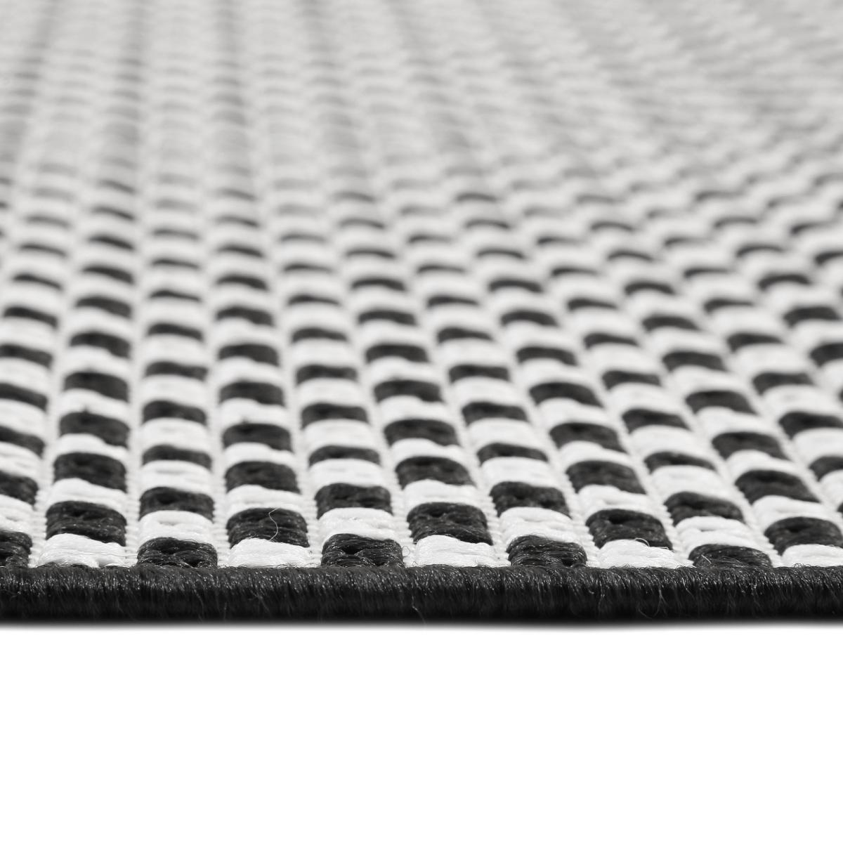Raccoon 22557 960 Indoor Outdoor Geometric Black White Rug&nbsp;80x150cm – image 3