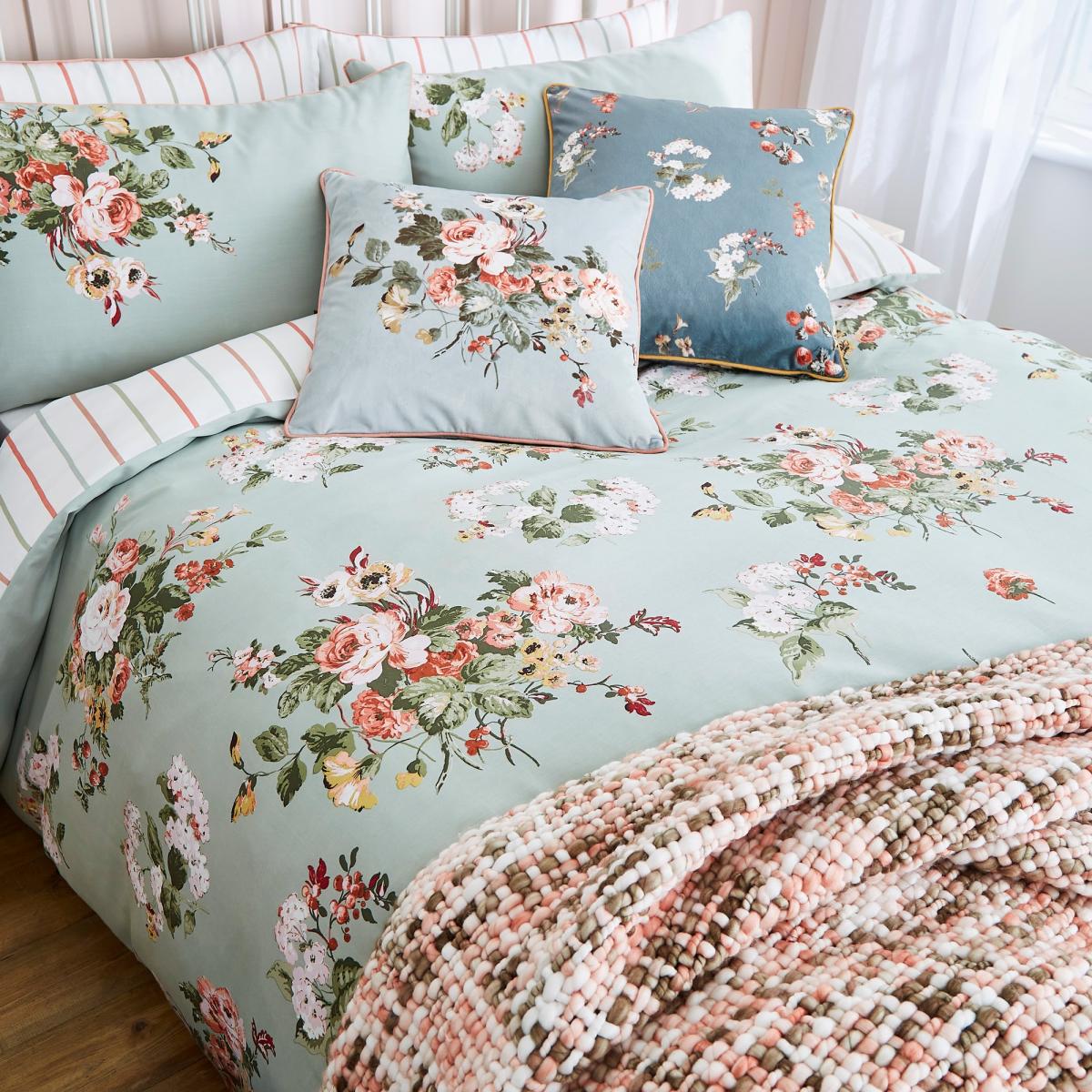 Rosemore Cotton Bedding Set by Laura Ashley in Sage Green50x75cm – image 1