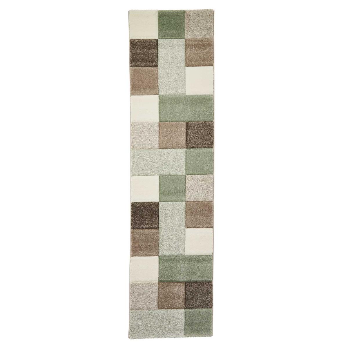 Brooklyn Hallway Runners 646 in Beige and Green60x230cm – image 4