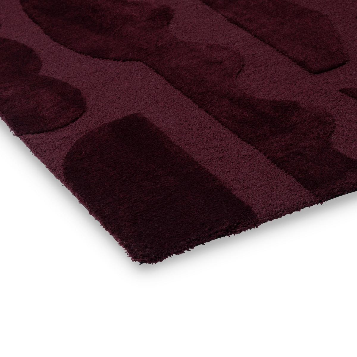 Mural Modest 121100 Wool Rugs by Brink and Campman in Burgundy 140x200cm – image 3
