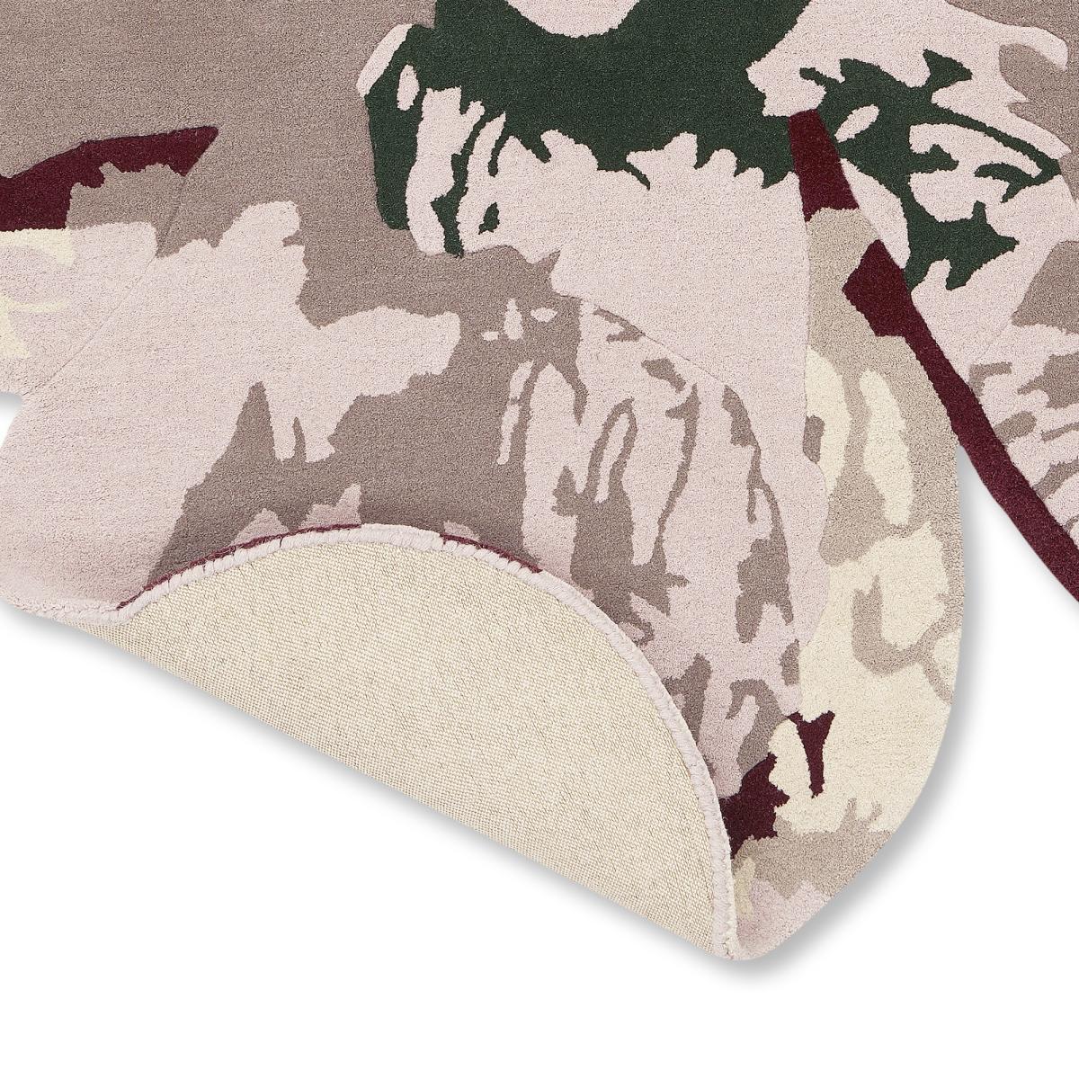 Shaped Magnolia 162303 Circle Rugs by Ted Baker in Burgundy150x150cm – image 4