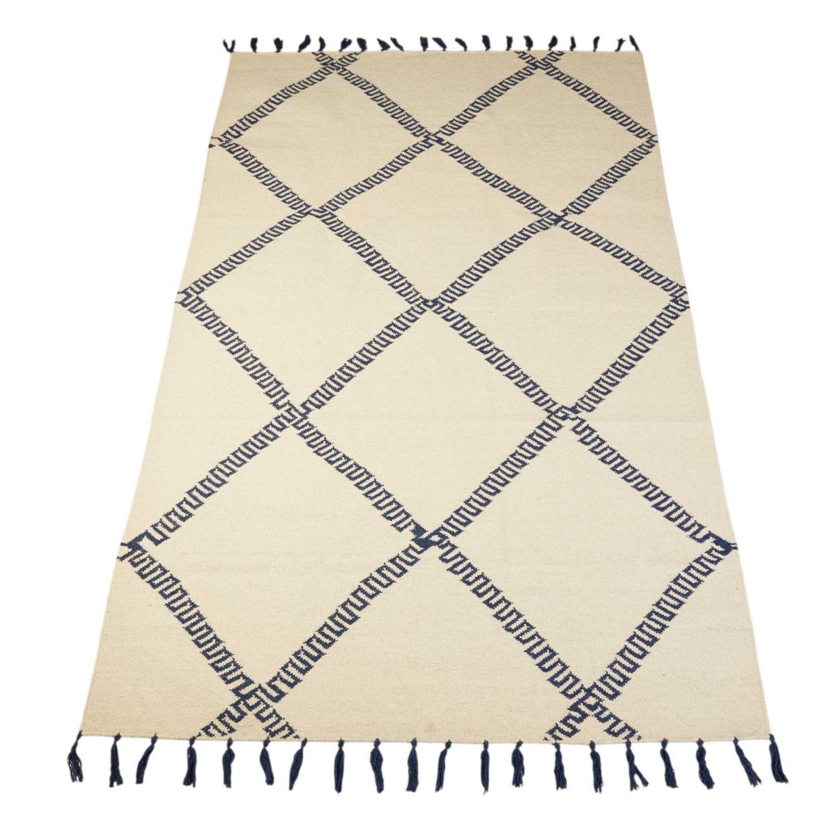 Modern Tassel Jazmin Rug By Concept Loom JZM02 in Marina Natural – image 2