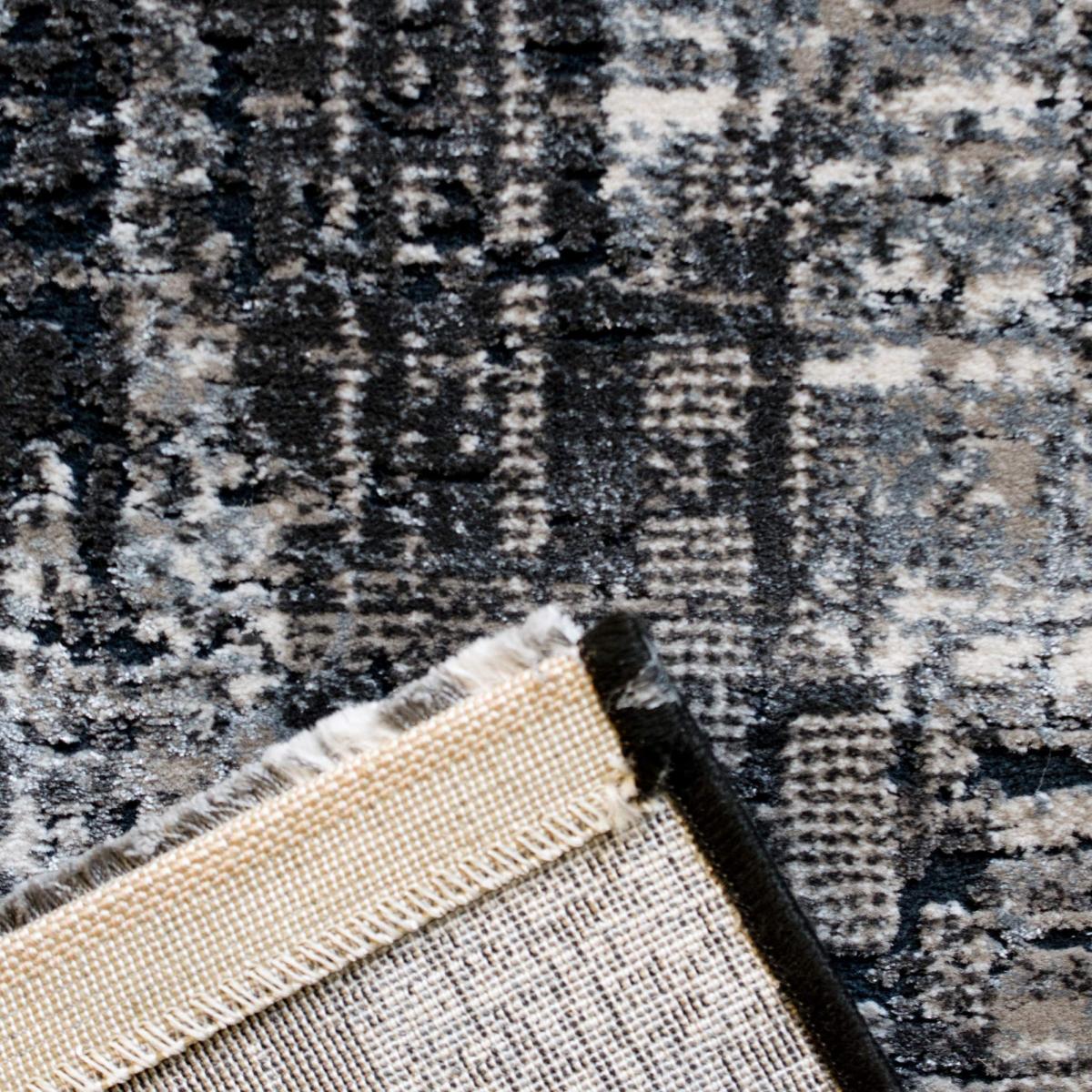 Canyon Modern Abstract Chevron Print Rugs 52053 3585 in Black – image 2