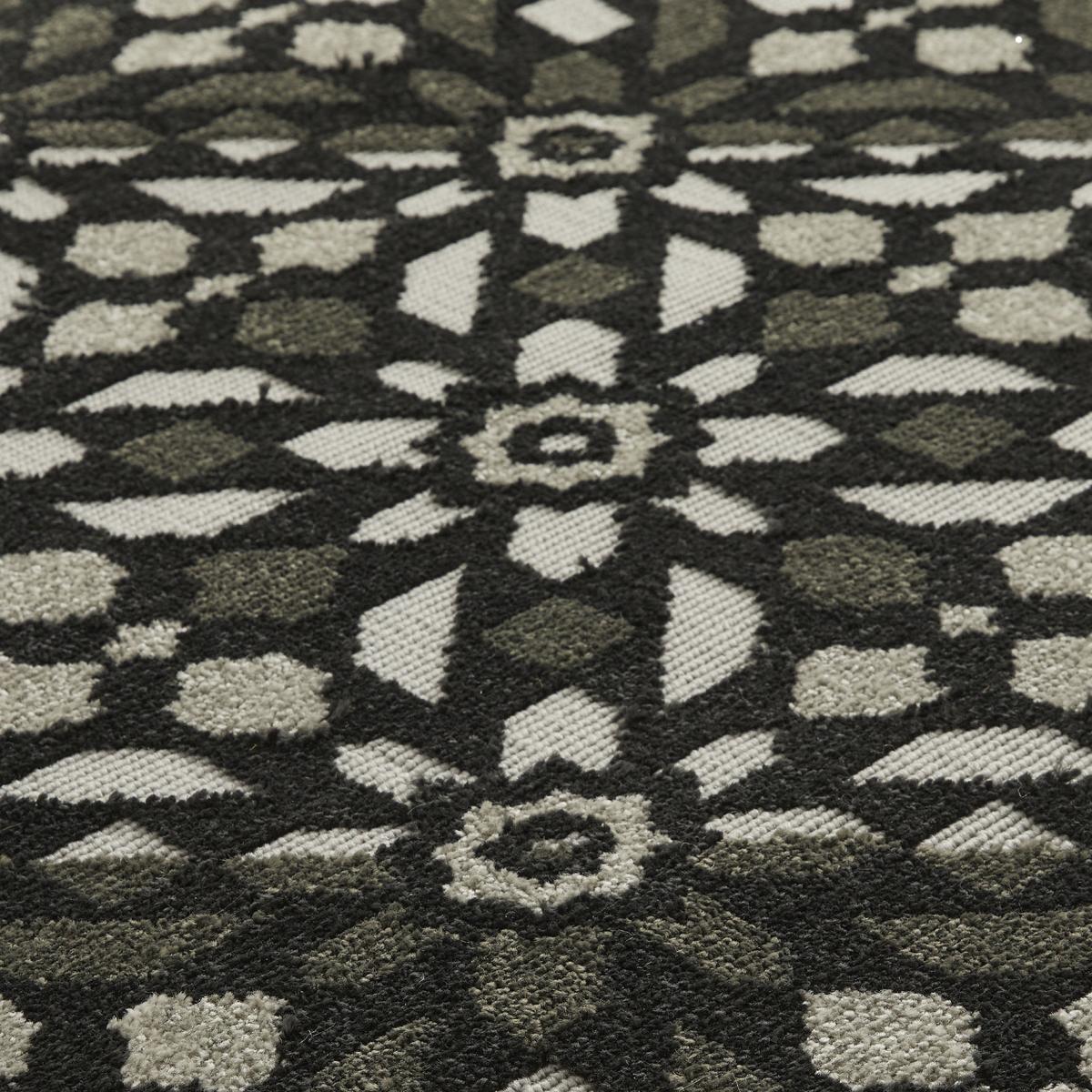 Monaco Mosaic Indoor Outdoor Modern Rugs in Charcoal Grey – image 2