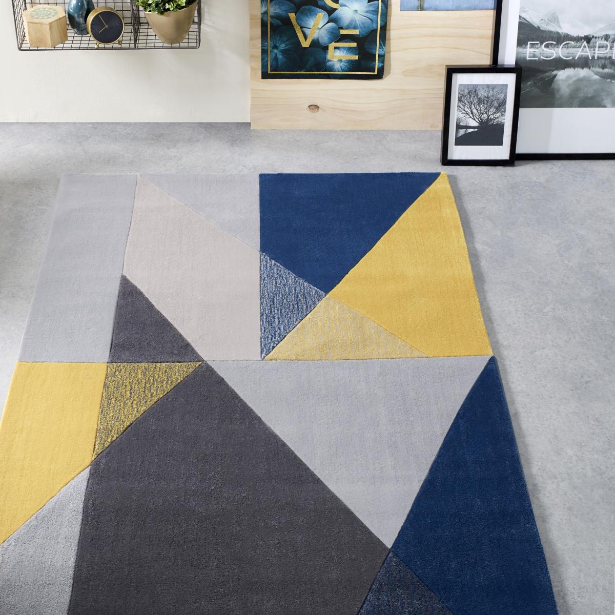 Trio Rugs in Blue & Ochre – image 2