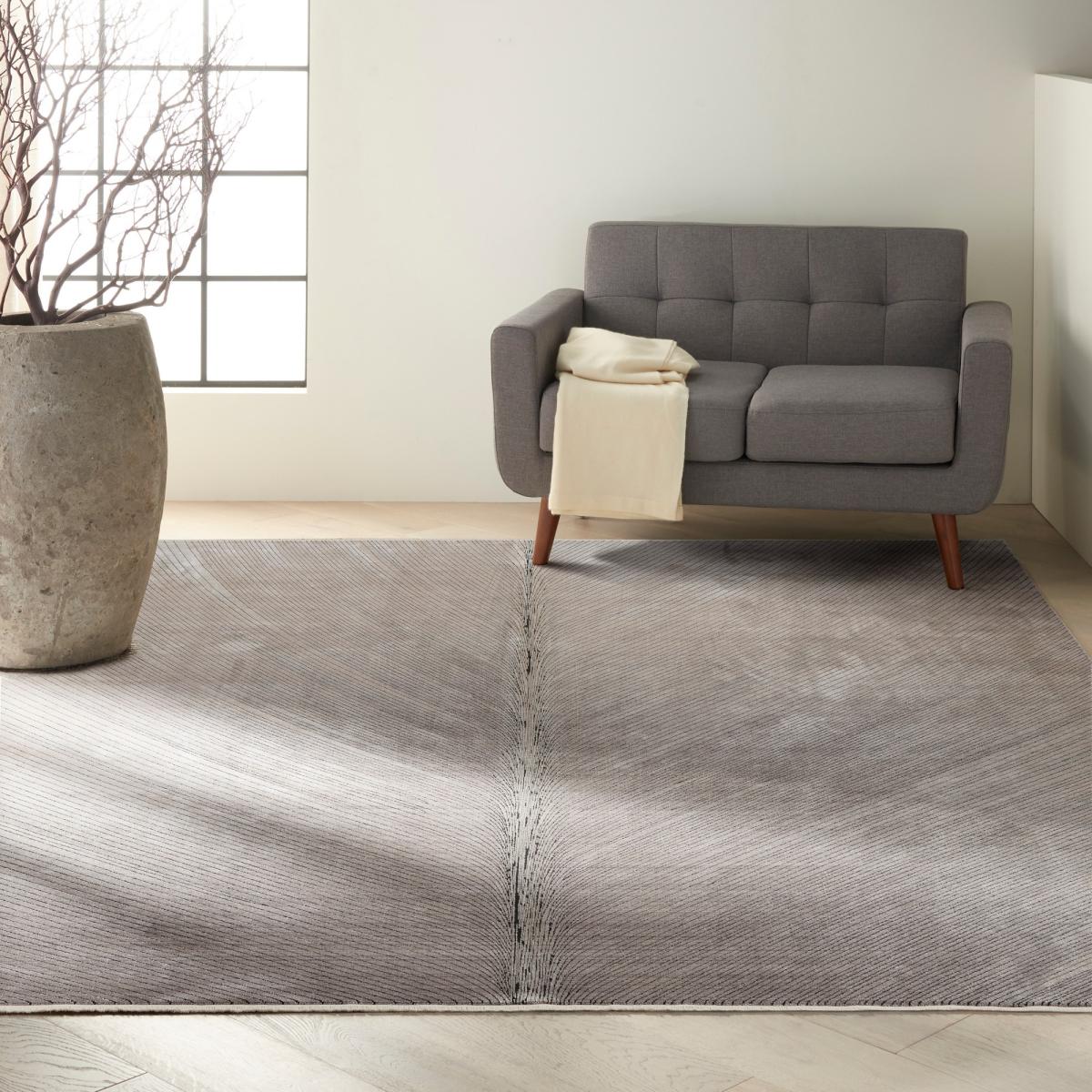 CK50 Calvin Klein Balian Stripe Rugs CK50 in Silver Grey244x305cm – image 2