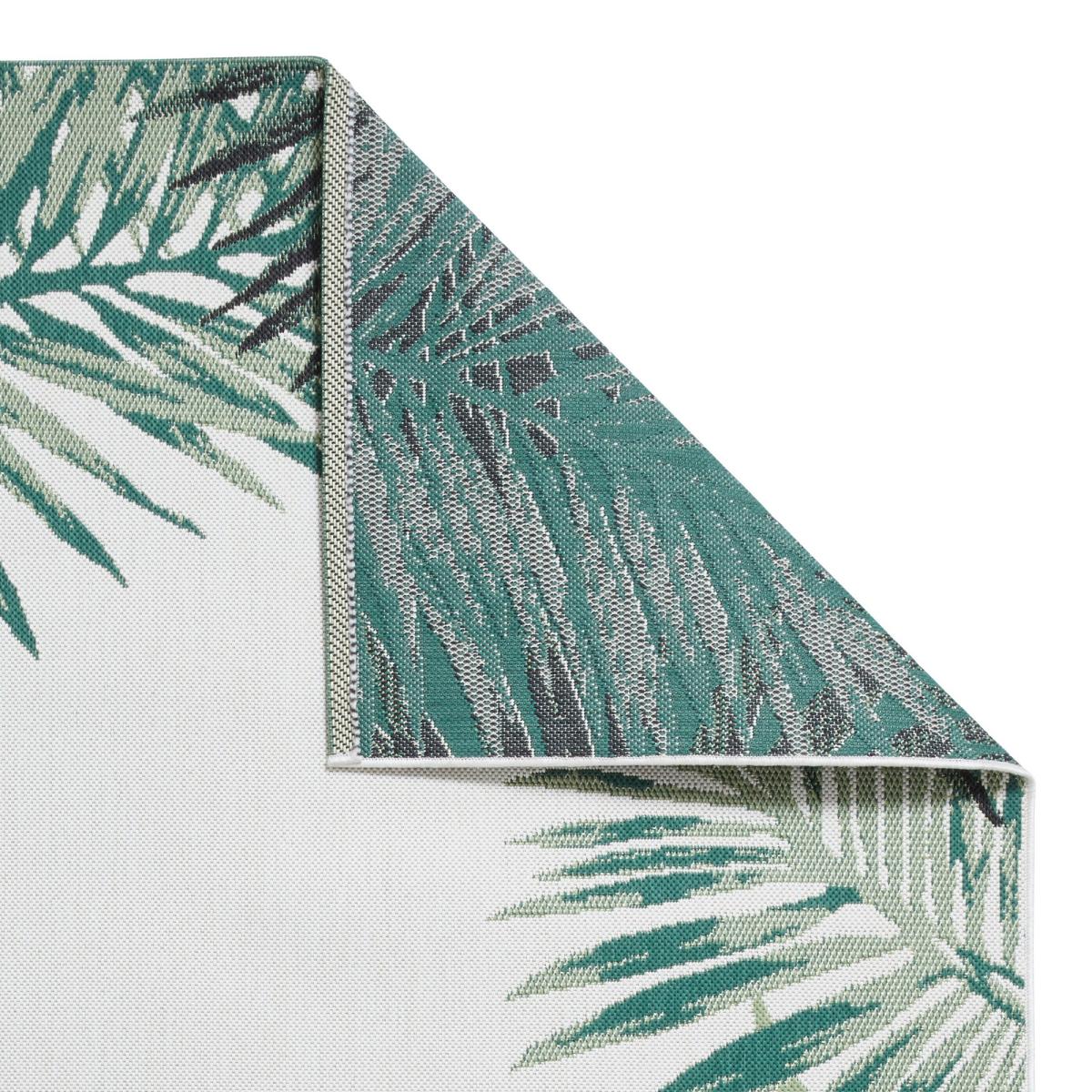 Miami 19435 Indoor Outdoor Botanical Leaf Rug in Light Beige Green 200x290cm – image 2