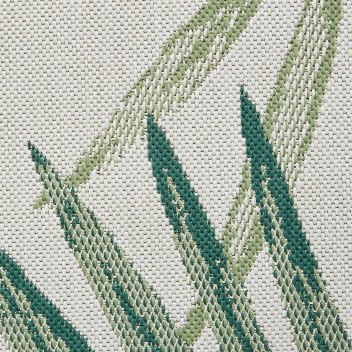 Miami 19435 Indoor Outdoor Botanical Leaf Rug in Light Beige Green 200x290cm – image 3