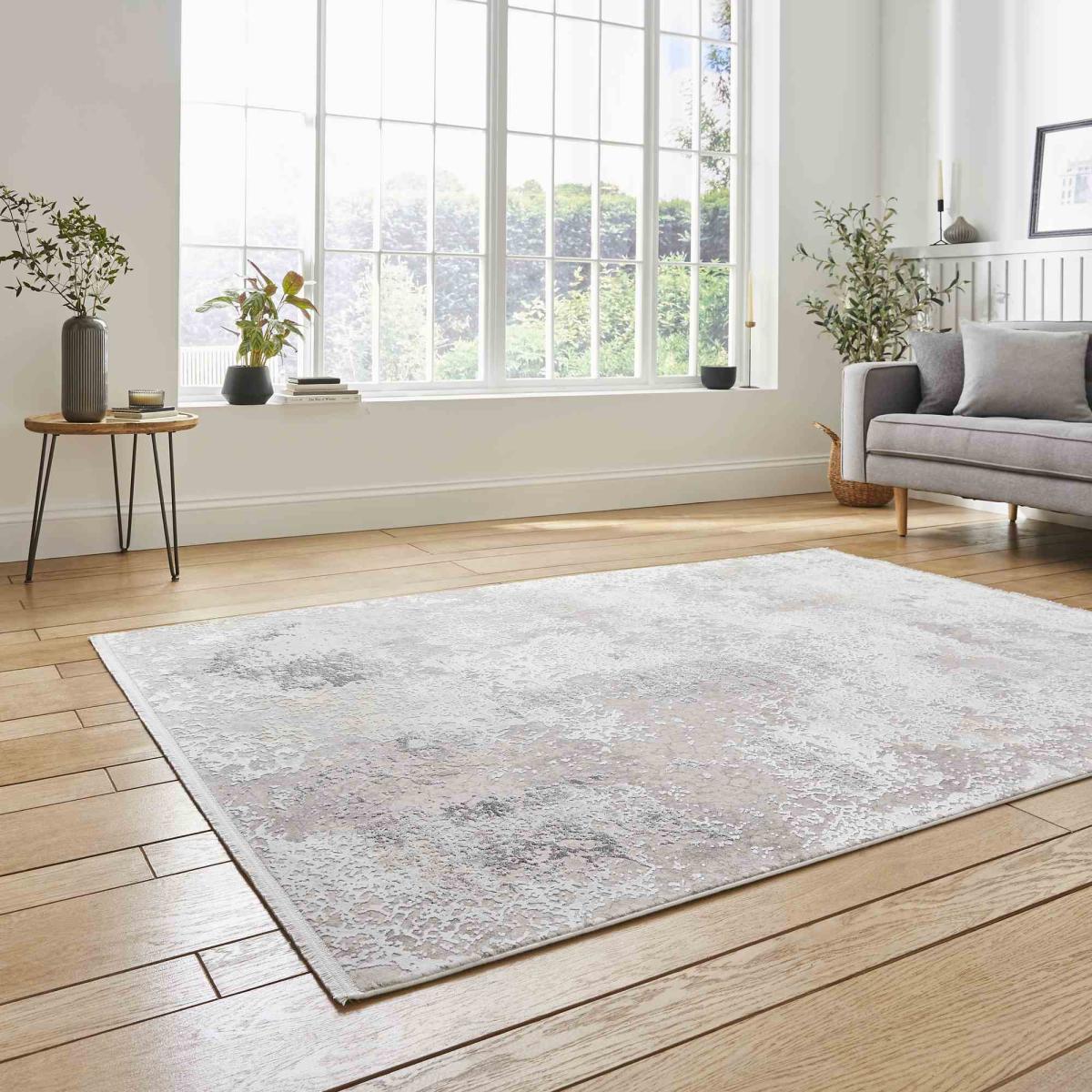 Bellagio 9196 Modern Abstract Distressed Rugs in Beige200x290cm – image 2