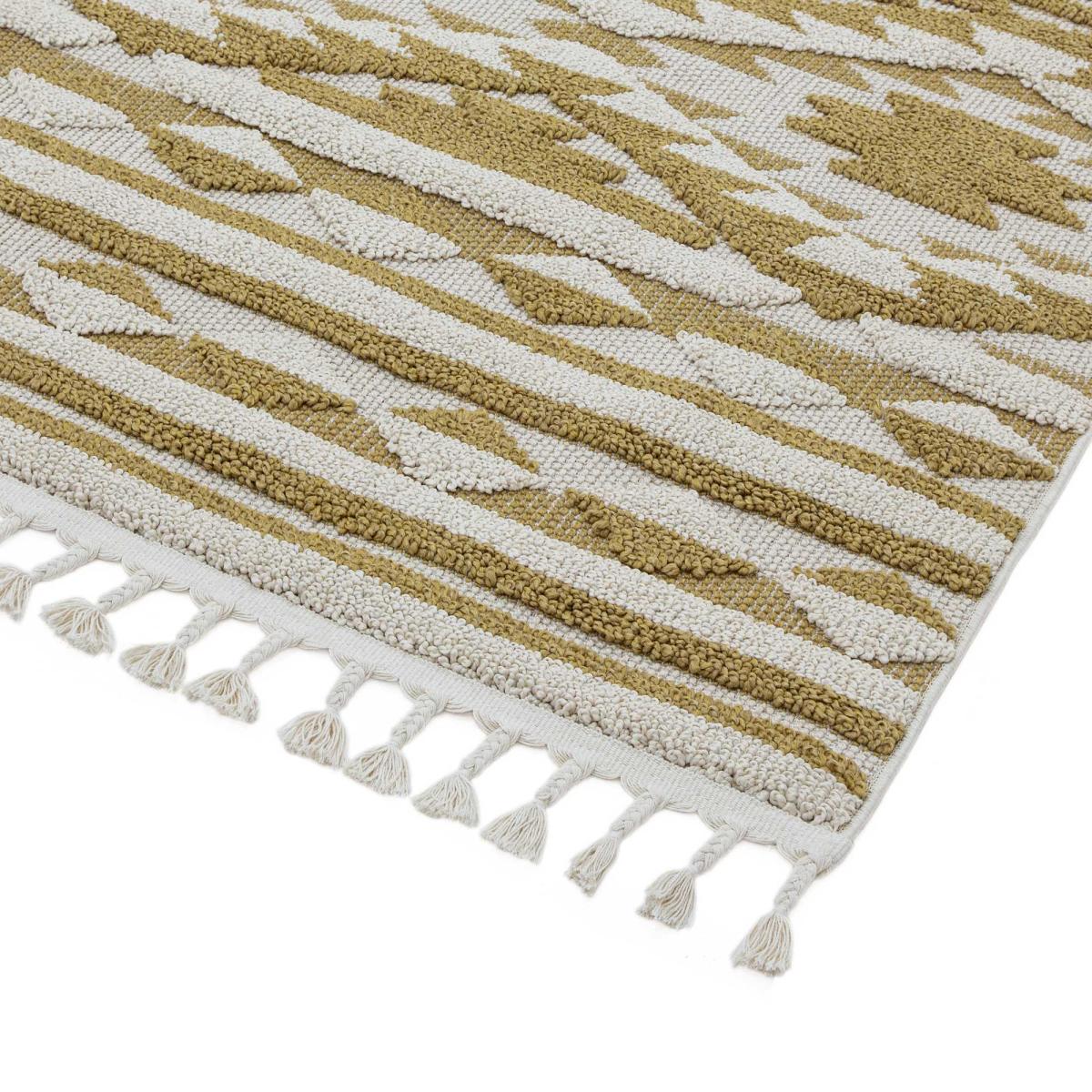 Taza Boho Scandi Rugs in TA02 Ochre Yellow – image 2