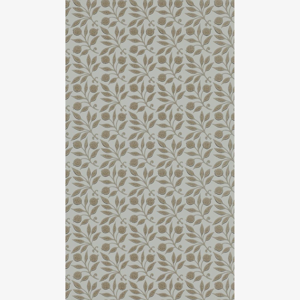 Rosehip Wallpaper 214709 by Morris & Co in Linen Beige Roll