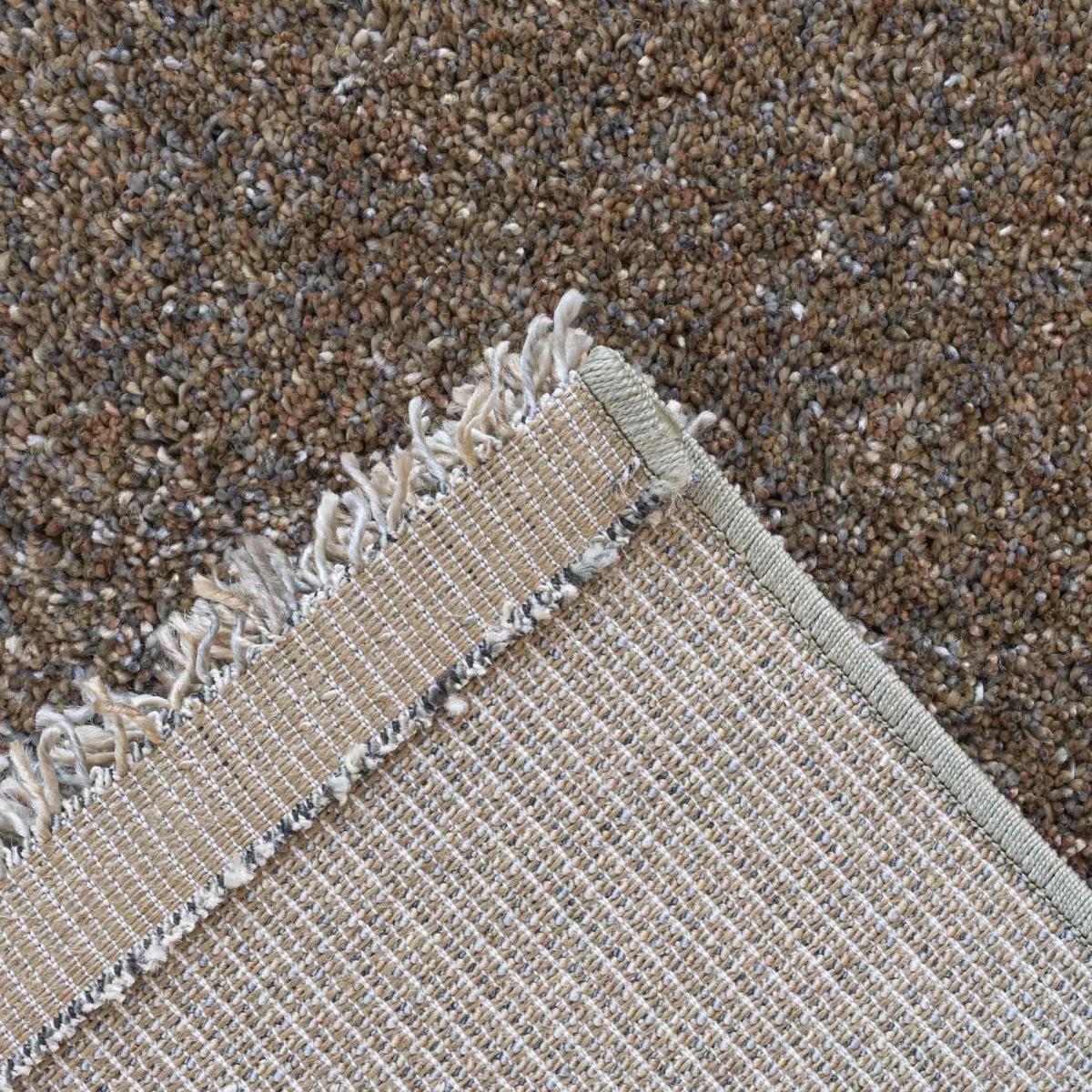 Coral Modern Speckled Shaggy Rugs 24001 2191 in Gold160x230cm – image 5