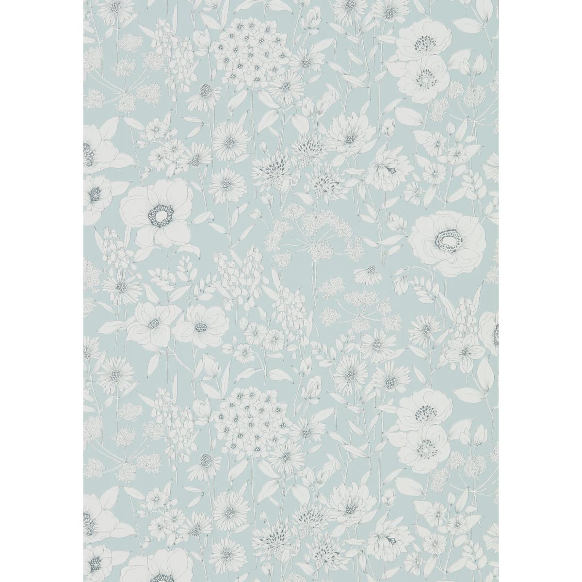 Maelee Wallpaper 216348 by Sanderson in Mineral Blue Roll – image 3