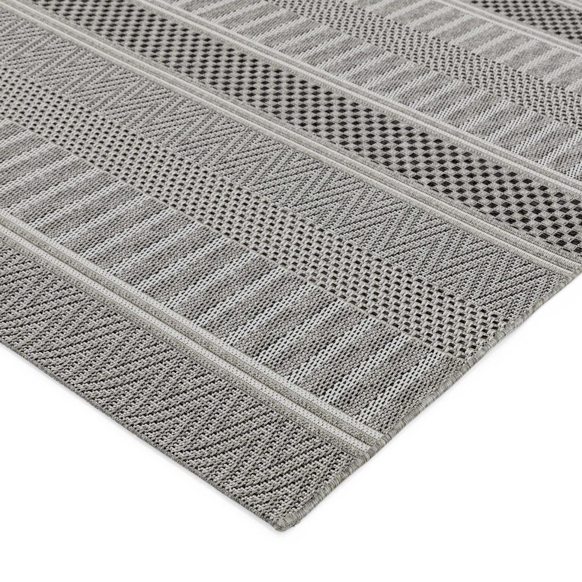 Varanda Stripe Geometric Indoor Outdoor Rugs in VA04 Natural160x230cm – image 2