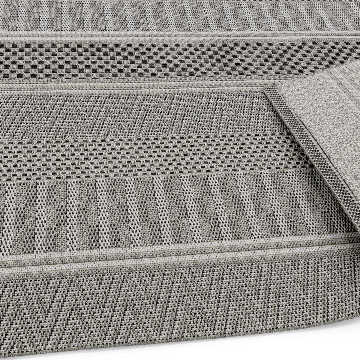 Varanda Stripe Geometric Indoor Outdoor Rugs in VA04 Natural160x230cm – image 3
