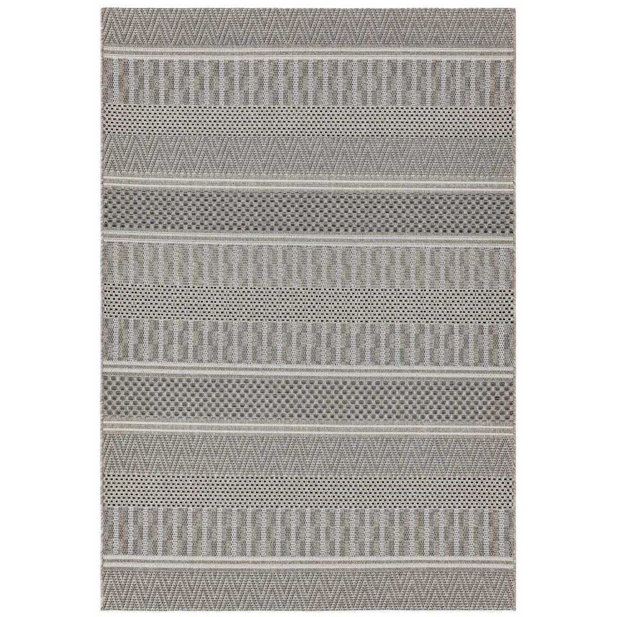 Varanda Stripe Geometric Indoor Outdoor Rugs in VA04 Natural160x230cm – image 5