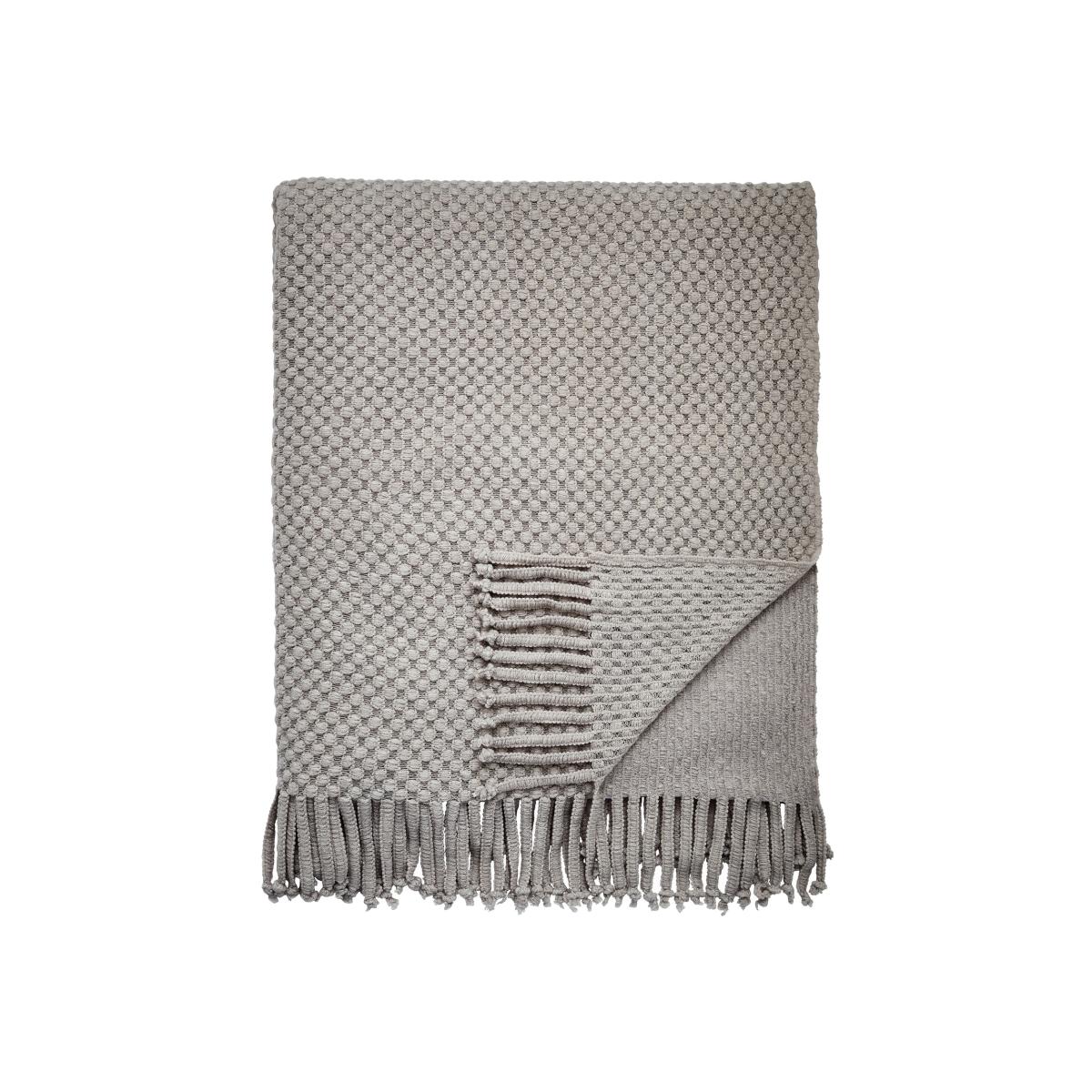 Serenity Bubble Knitted Throw by Katie Piper in Grey130x170cm – image 1