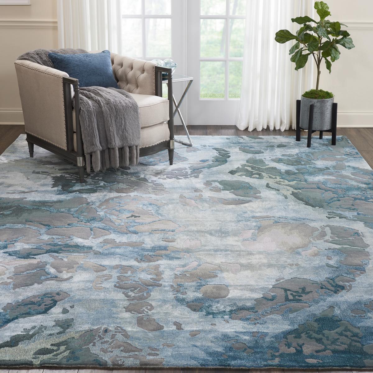 Prismatic Rugs PRS14 in Grey Slaste by Nourison – image 1