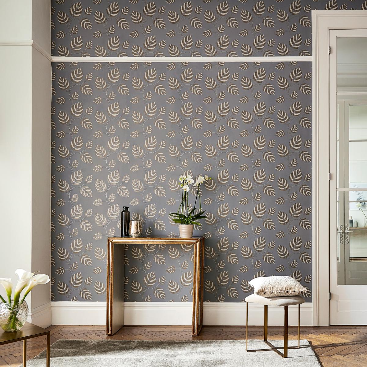 Marbelle Wallpaper 111891 by Harlequin in French Grey Brass Roll – image 2