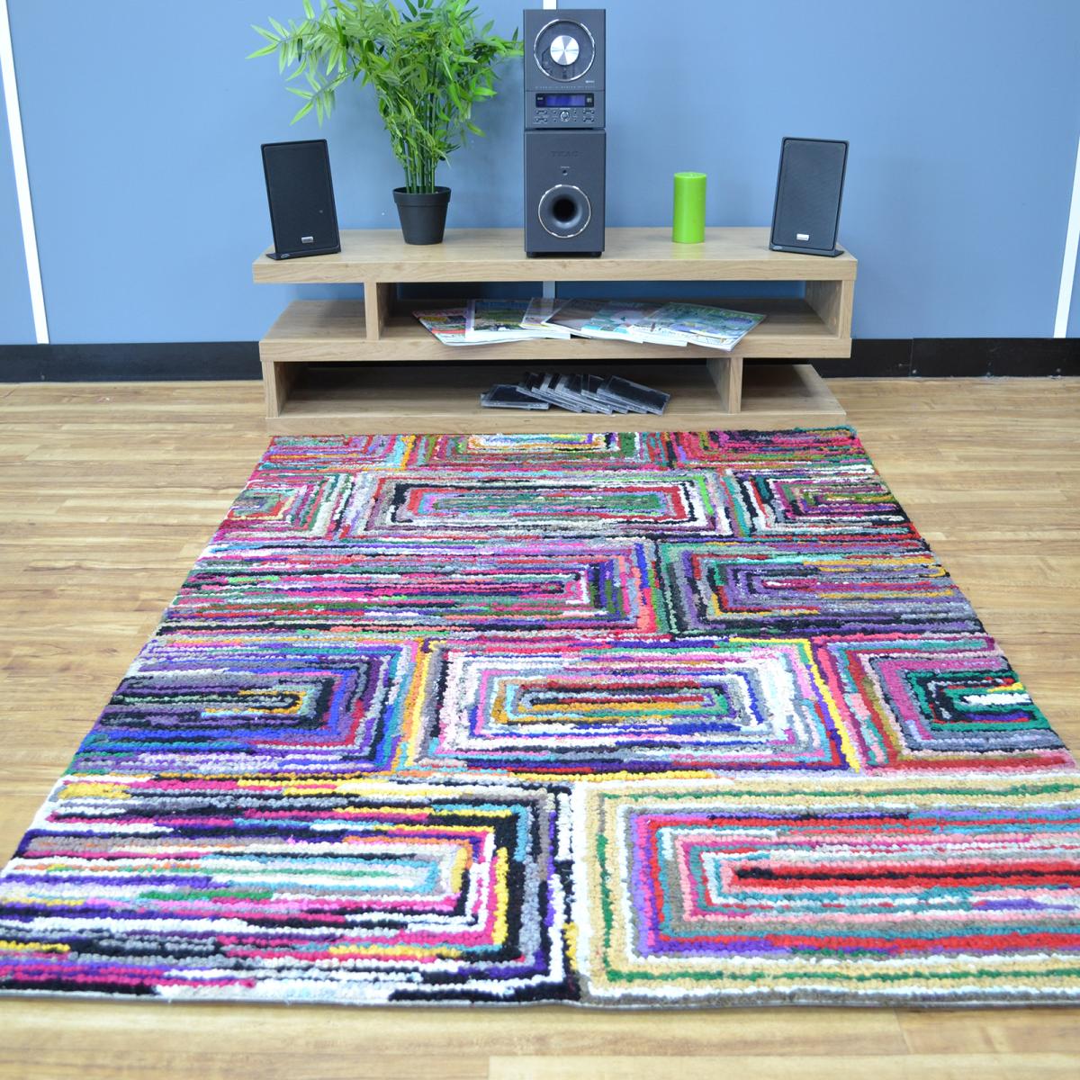 Cotton Chindi Galaxy Multicoloured Rugs 06 120x170cm – image 5