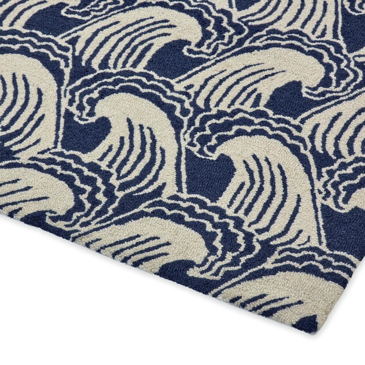 Ride The Wave 125608 Wool Rugs by Scion in Denim200x280cm – image 3