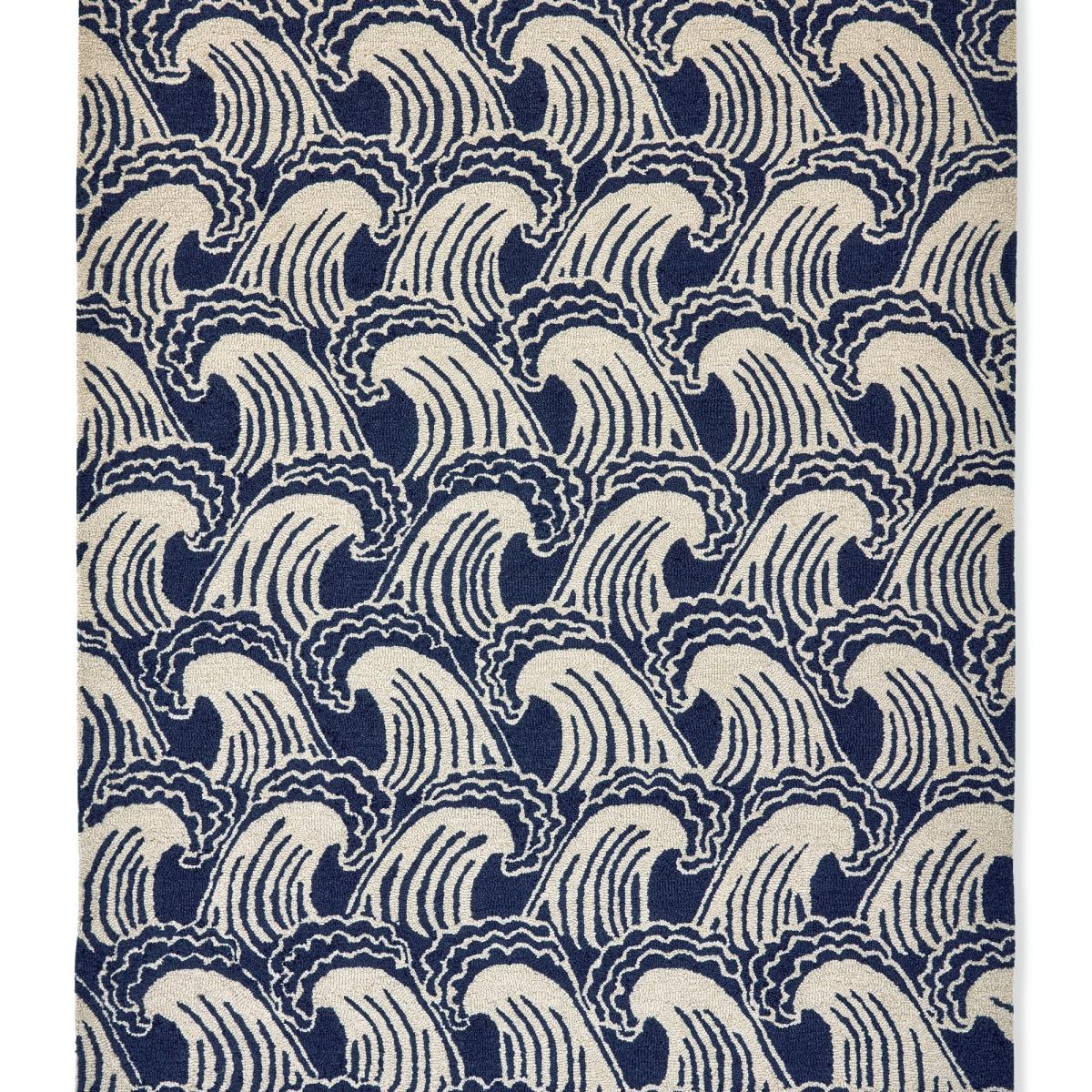 Ride The Wave 125608 Wool Rugs by Scion in Denim200x280cm – image 5