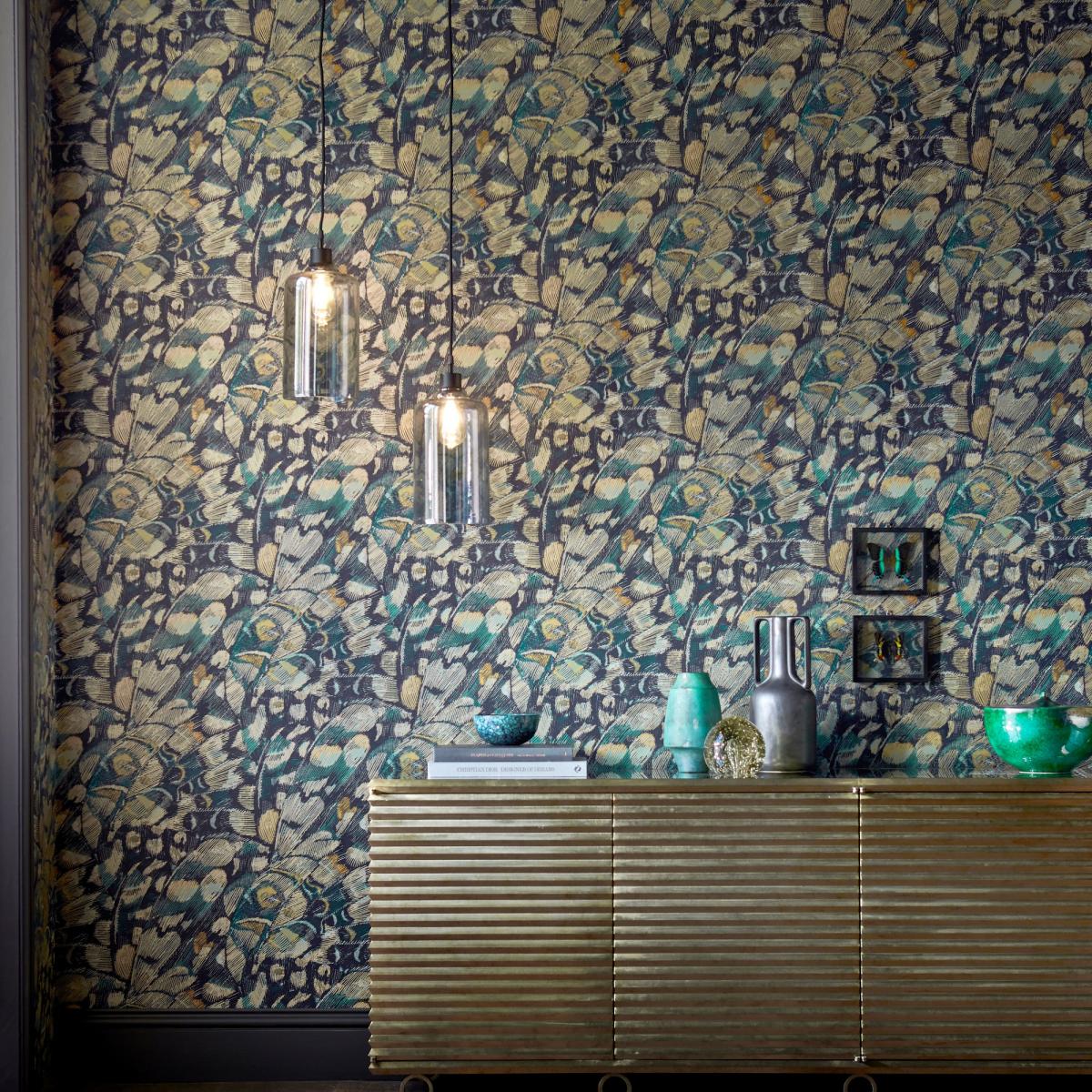 Lamina Wallpaper 112167 by Harlequin in Ink Marine BlueRoll – image 1