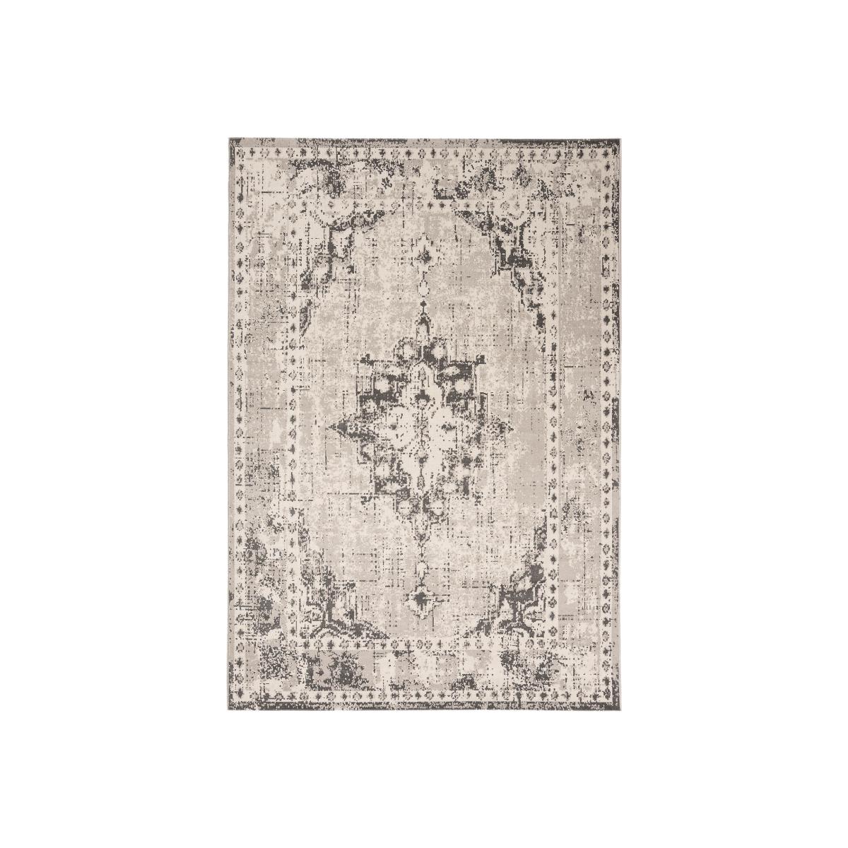 Revive Traditional Medallion Rugs RE02 in Grey 200x290cm – image 1