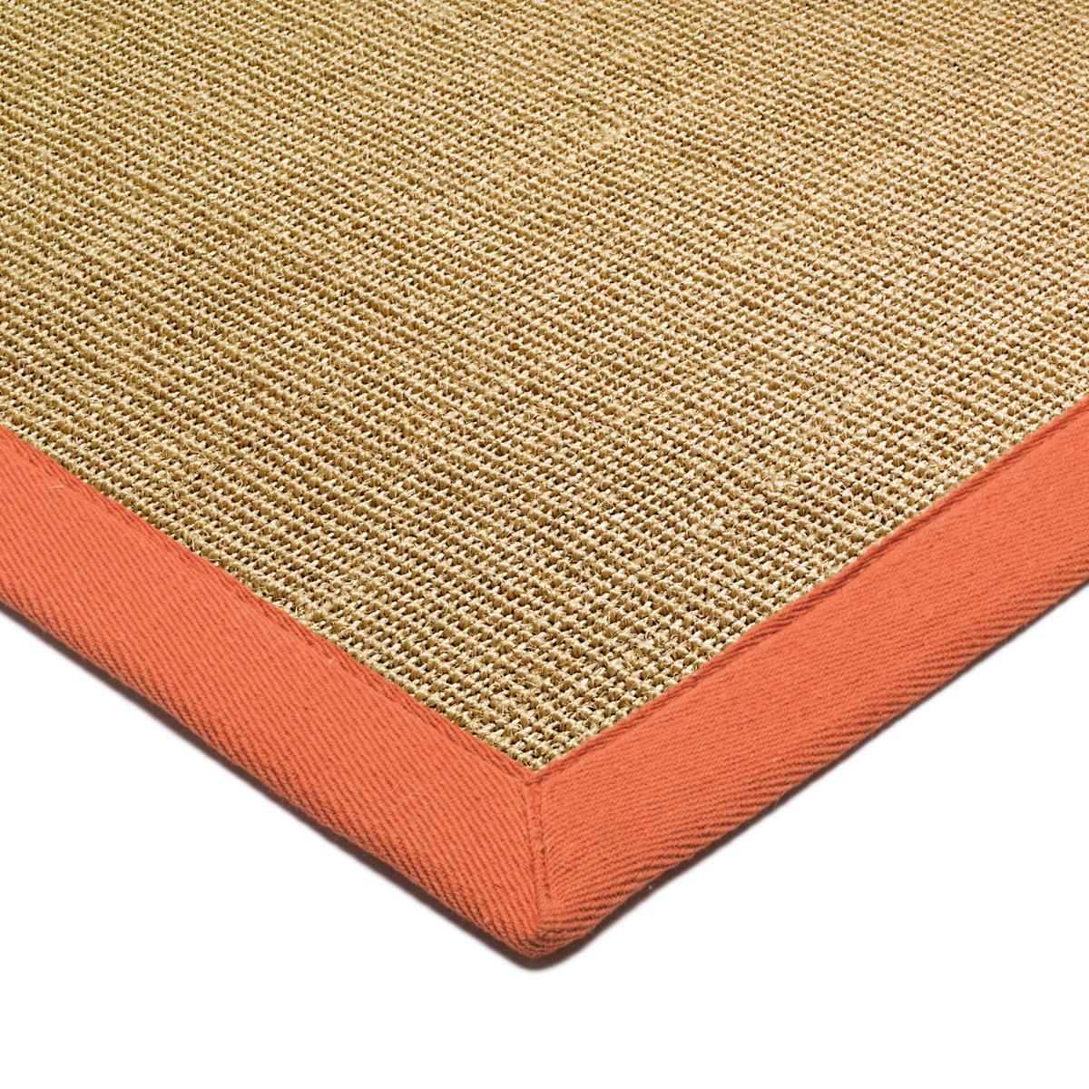 Sisal Rugs in Linen with an Orange Border&nbsp;160x230cm – image 2